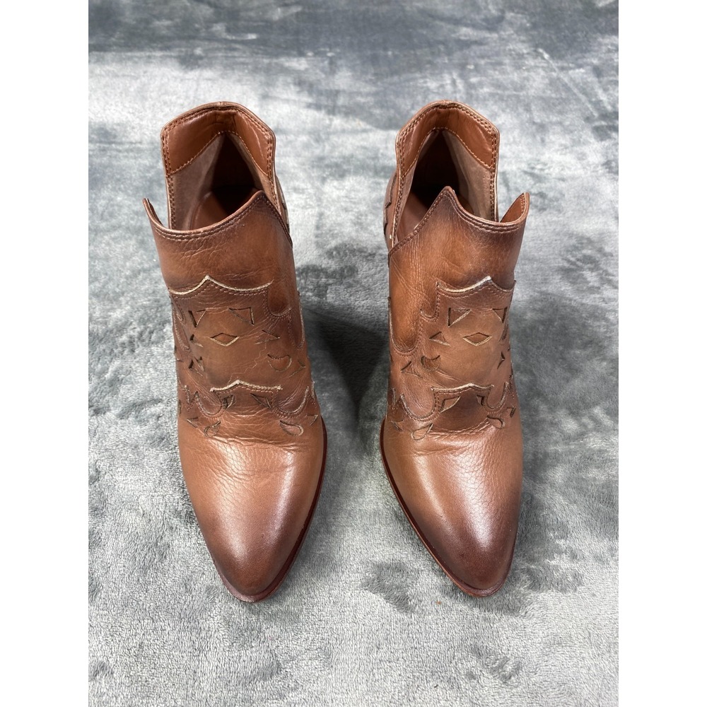 Gianni Bini Womens Ankle Boots Womens 7.5M Ombre Cutout Western Chunky Heel - Picture 2 of 8